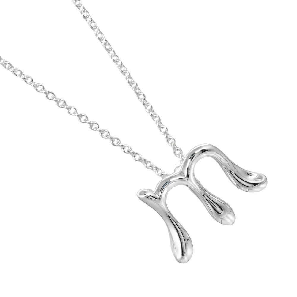 Tiffany Co Letter Necklace Sterling Silver